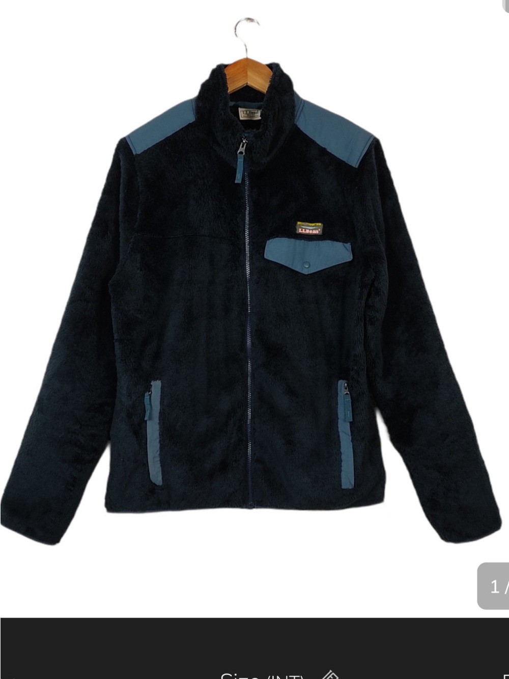 L.L. Bean Furry Polyster Multicolor Fleece Mens XXL tall - Picture 1 of 6